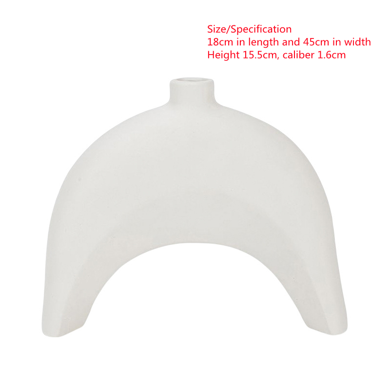 White Art Style Ceramic Vase Ornaments