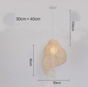 Light Vintage Rattan Pendant light