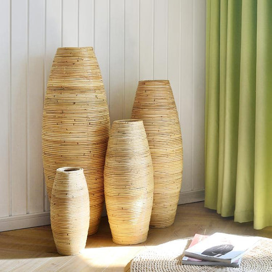 Indonesian Rattan Vase